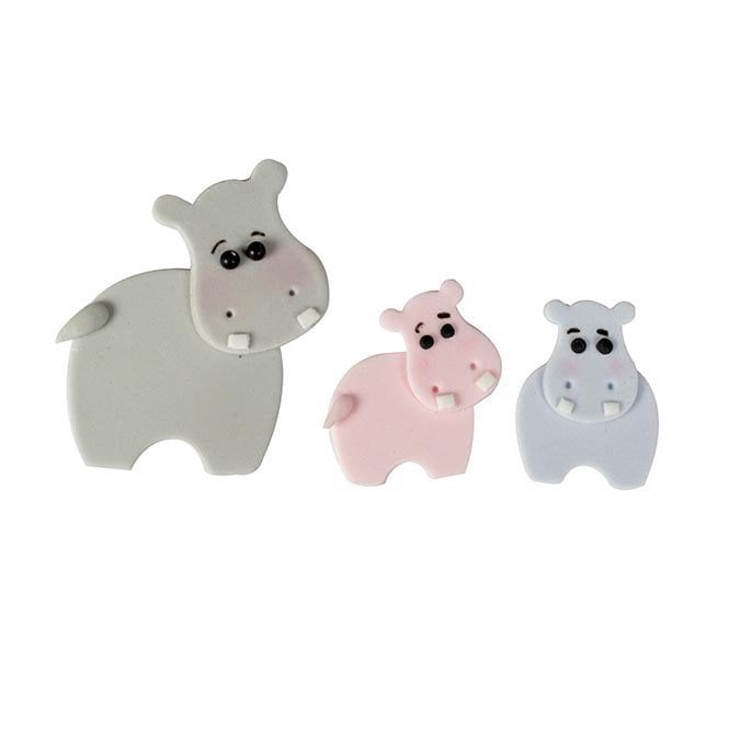 FMM Mummy & Baby Hippos Cutter