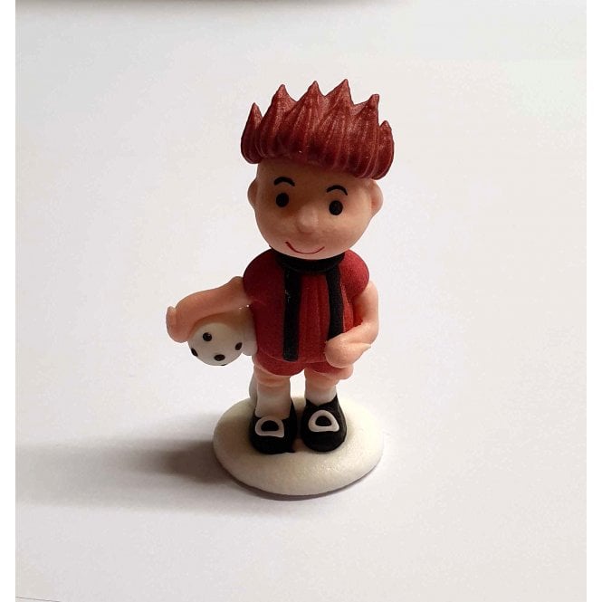 Football Player and Ball Edible Cake Topper