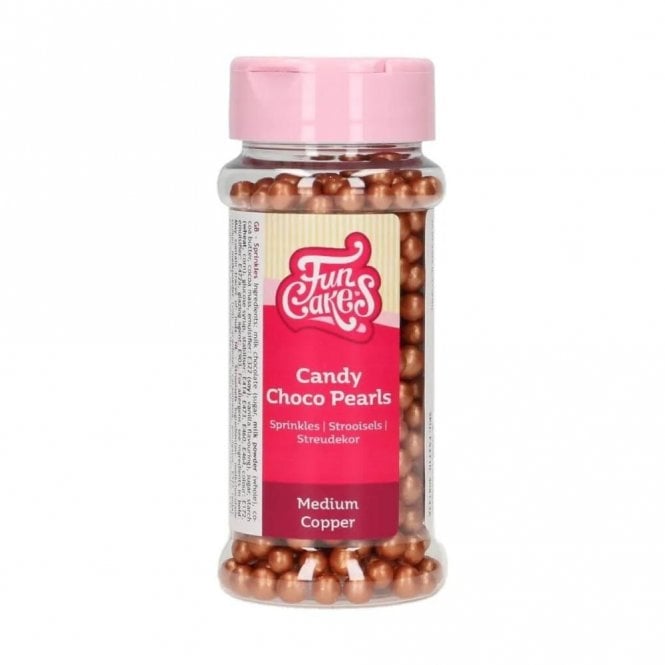 Fun Cakes Copper Candy Choco Pearls Medium 80g