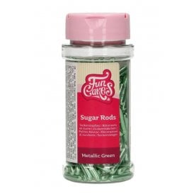 Green Metallic Sugar Rods