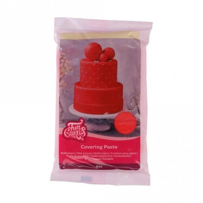 Fun Cakes Red Sugarpaste Covering Paste 500g