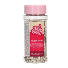 Silver Metallic Sugar Rods