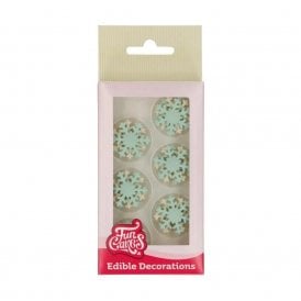Snowflake Sugar Decorations - Set Of 12
