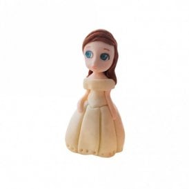 Girl Edible Princess Yellow Dress Cake Topper