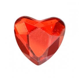 48 x Self Adhesive Diamante Hearts