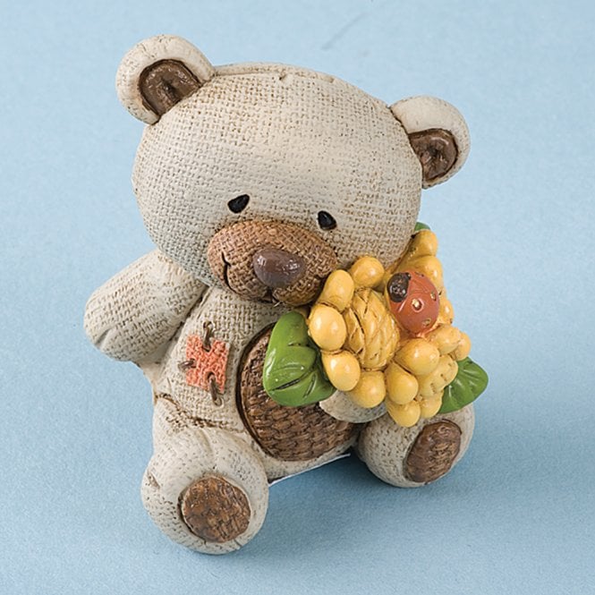 Hootyballoo Boy Bear Hessian Cake Topper 