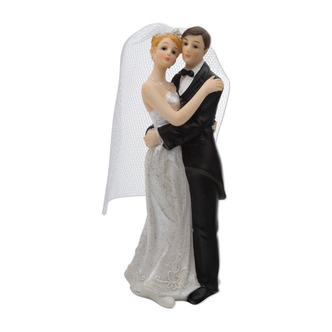 Hootyballoo Bride & Groom Standing Shoulder Embrace