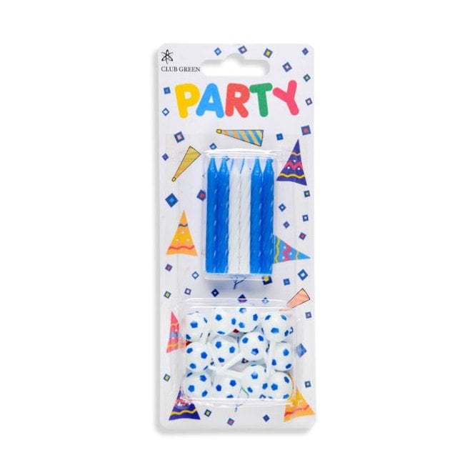 Hootyballoo Football Candles - Blue