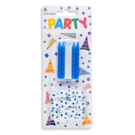 Football Candles - Blue