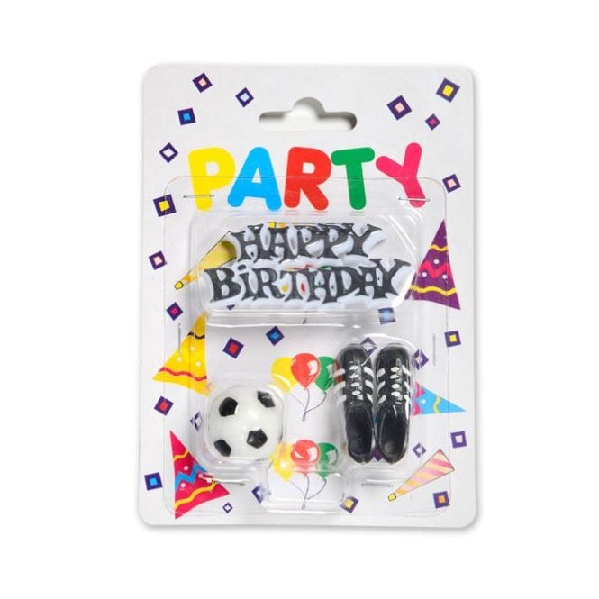 Hootyballoo Football Happy Birthday Boots And Ball Toppers 