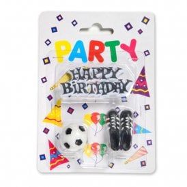 Football Happy Birthday Boots And Ball Toppers 