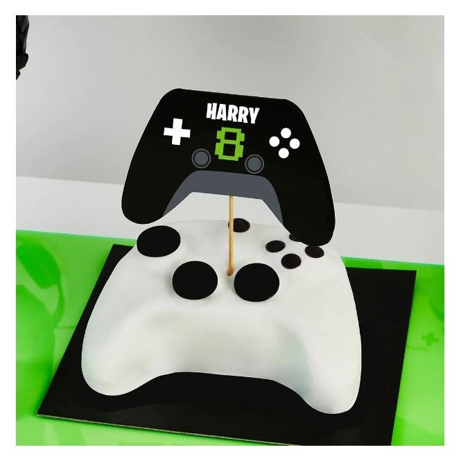 Hootyballoo Game Controller Cake Topper Personalize Your Own