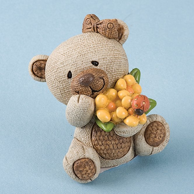 Hootyballoo Girl Bear Hessian Cake Topper