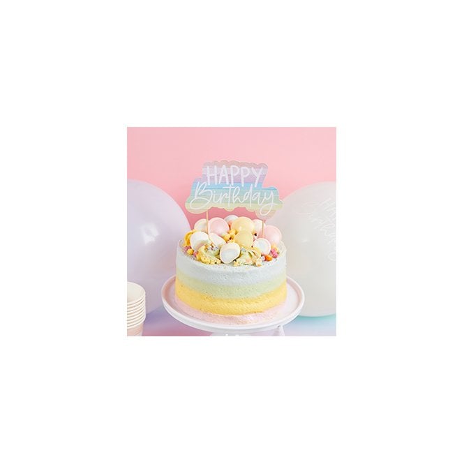 Hootyballoo Happy Birthday Cake Topper 