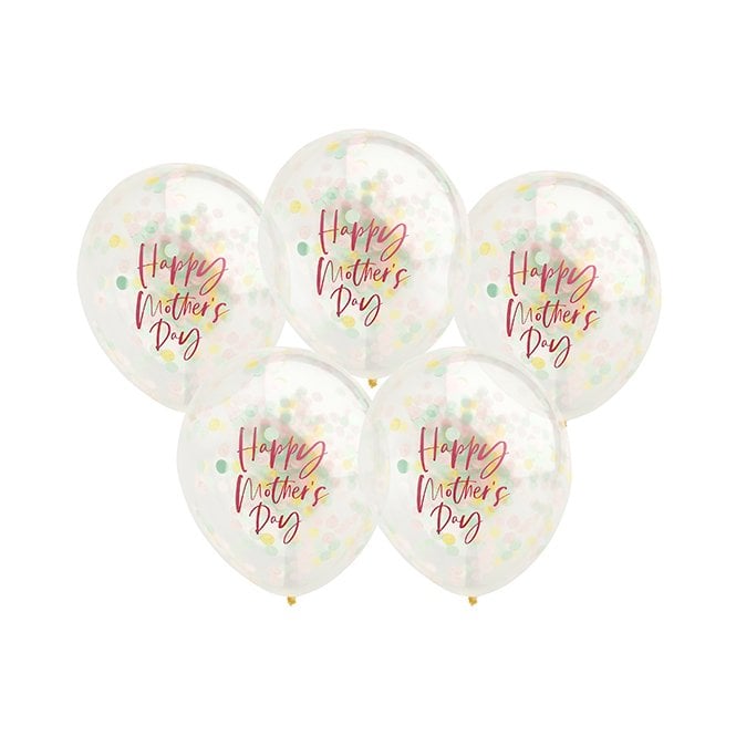 Hootyballoo Happy Mother's Day Balloons - Pack of 5
