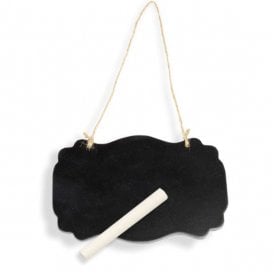 Large Wooden Blackboard with Chalk