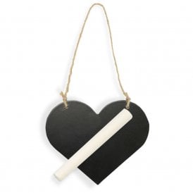 Love Heart Wooden Blackboard 115 x 95mm