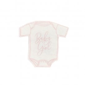 Pink 'Baby Girl' Babygrow Paper Napkins