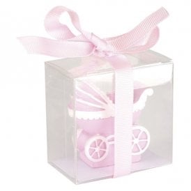 Pink Pram Candle