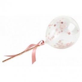 Rose Gold Balloon Cake Topper - 5 inch