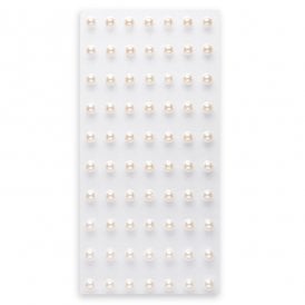 Self Adhesive Pearls - Ivory 5mm x 70