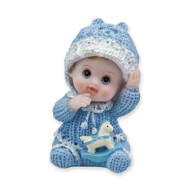 Hootyballoo Sitting Baby Cake Topper - Blue