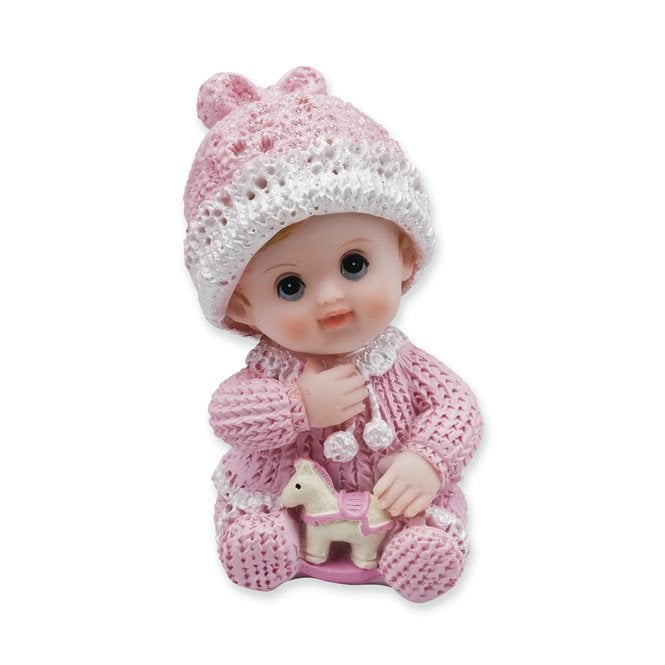Hootyballoo Sitting Baby Cake Topper - Pink