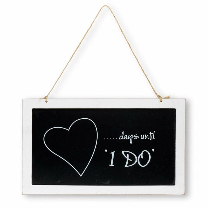 Hootyballoo Wedding Blackboard Days Countdown Until I Do