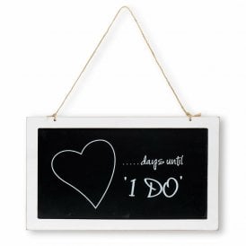 Wedding Blackboard Days Countdown Until I Do