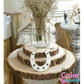 Whitewash Wooden Horseshoe