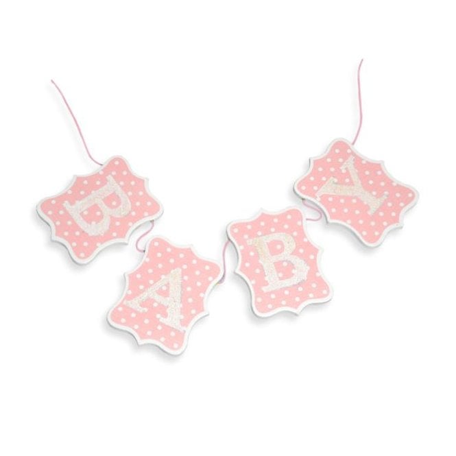 Hootyballoo Wooden Baby Bunting Pink