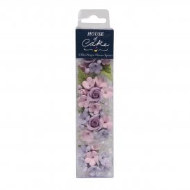 4 Mini Sugar Flower Sprays - Lilac