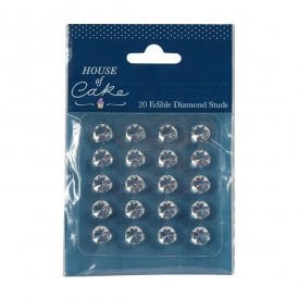 Jelly Gems Clear Edible Diamonds - Pack Of 20