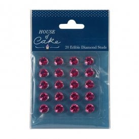 Jelly Gems Pink Edible Diamonds- Pack Of 20