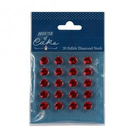 Jelly Gems Ruby Edible Diamonds - Pack Of 20