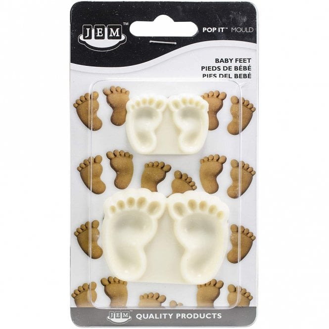 Jem Baby Feet Pop It Mould Set Of 2