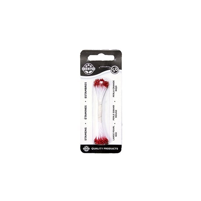 Jem Large Red Plain Stamens x 50