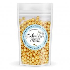 Edible Gold 4mm Pearls 80g