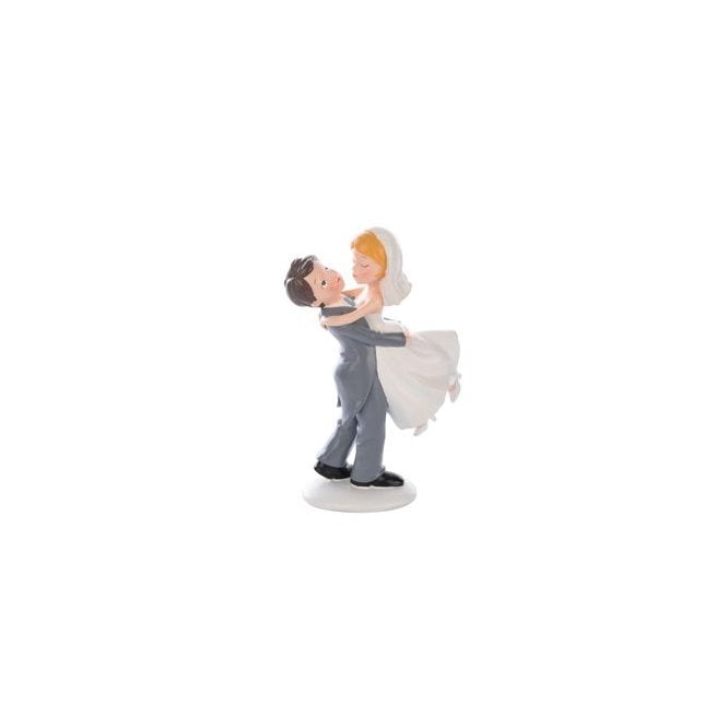 Modecor Bride and Groom Embrace Cake Topper