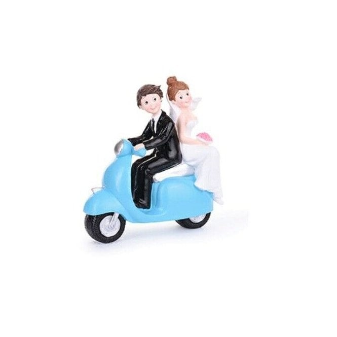 Modecor Scooter Vespa Bride & Groom Topper