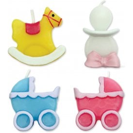 Baby Candles x 4