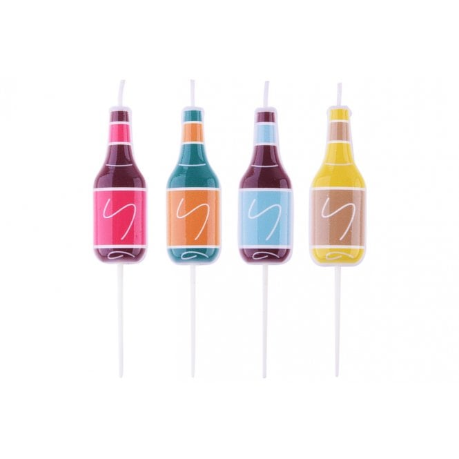 PME Beer Bottle Candles - PACK OF 4