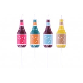 Beer Bottle Candles - PACK OF 4