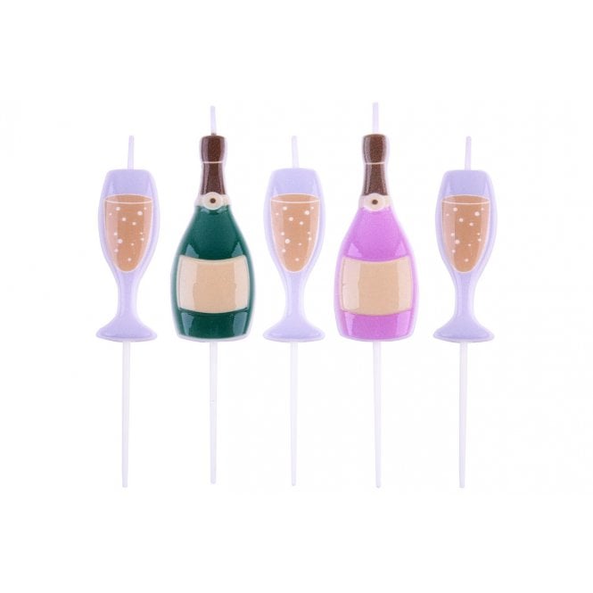 PME Candles Prosecco And Glasses Pack of 5