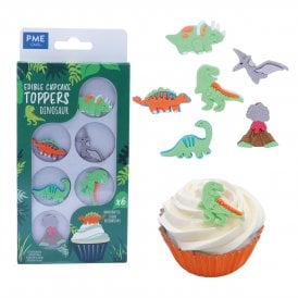 Dinosaurs Edible Cupcake Toppers Cake Decorations 