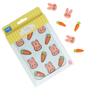 Easter Edible Sugar Decorations - Bunnies, Set of 12