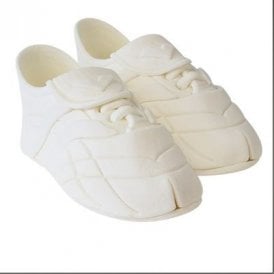 Edible Football Soccer Boots Topper White