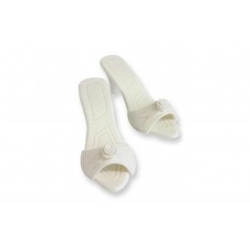 Edible White High Heeled Shoes Topper Sugar