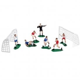 Football Cake Decoration Set with Goal Posts