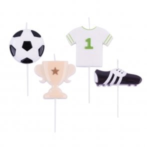 Football Candles - Pack of 4